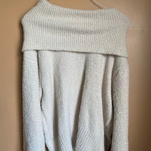 Cute and cozy off the shoulder sweater for FALL